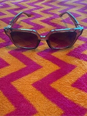 POWDER Retro Square Brown Tinted Sunglasses